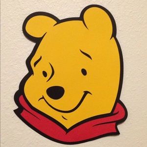 POOH Bear Paper Cricut Cut Out •Hang Cubicle Decor